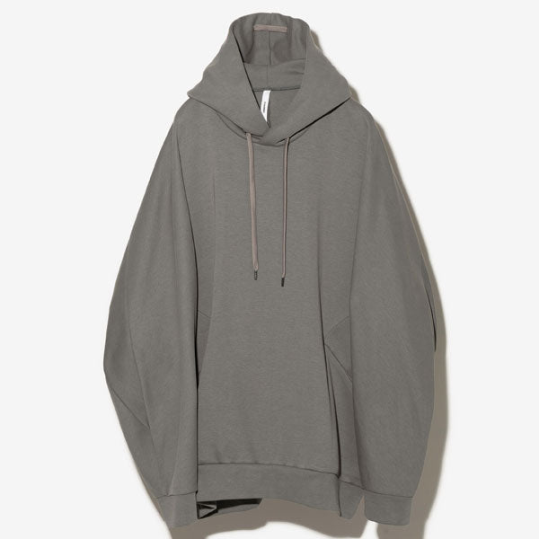 C/PE DOUBLE KNIT OVERSIZED HOODIE