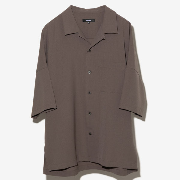 PE LIGHT TROPICAL DOLMAN S/S OPEN COLLAR SHIRT