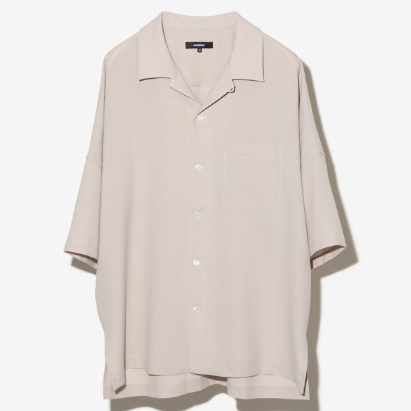 PE LIGHT TROPICAL DOLMAN S/S OPEN COLLAR SHIRT