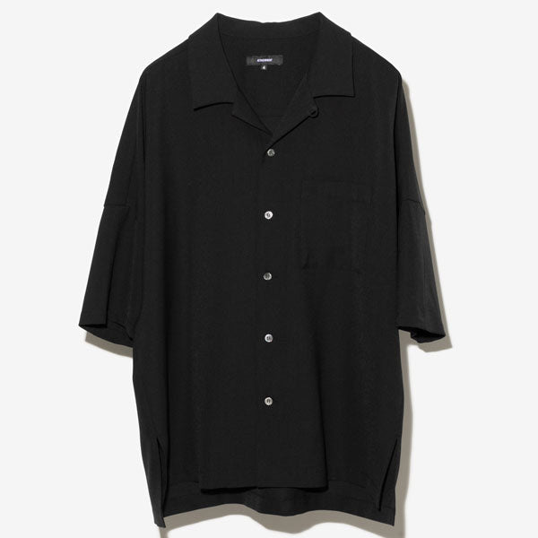 PE LIGHT TROPICAL DOLMAN S/S OPEN COLLAR SHIRT