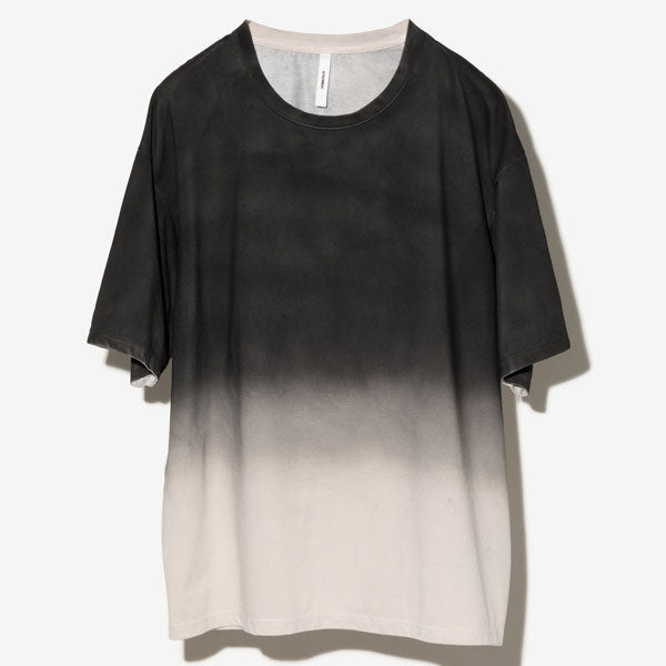 C/PE PLATING JERSEY SPRAY DYDED S/S T-SHIRT