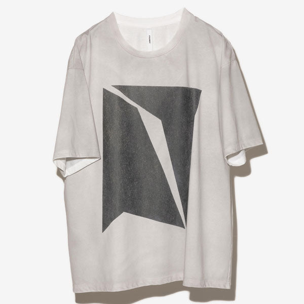 C/PE PLATING JERSEY PRINTED OVERSIZED S/S T-SHIRT