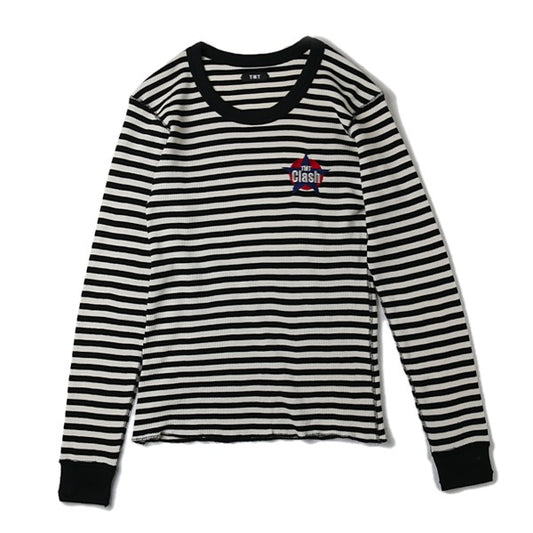  L/SL WAFFLE  BORDER TMT CLASH  