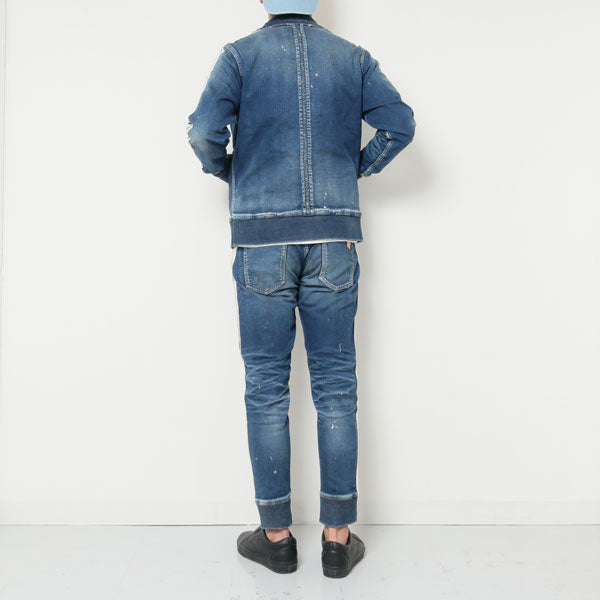 SWEATLIKE-INDIGO DENIM TRACK JACKET - TMT 「Area」