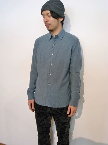  シャンブレーローン レギュラーシャツL/S  