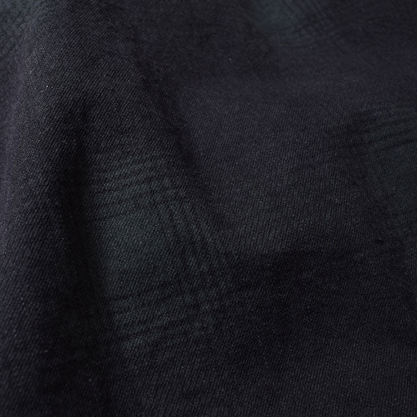 Black Denim Check Western SH