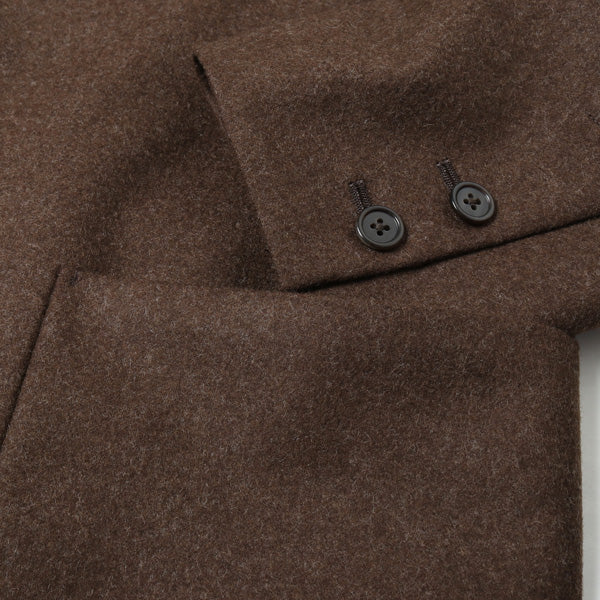 SUCK COAT BLACK WOOL JAPAN FLANNEL