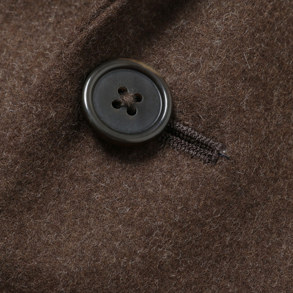 SUCK COAT BLACK WOOL JAPAN FLANNEL