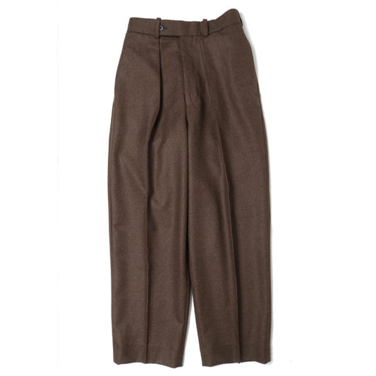  CLASSIC FIT TROUSERS BLACK WOOL JAPAN FLANNEL  