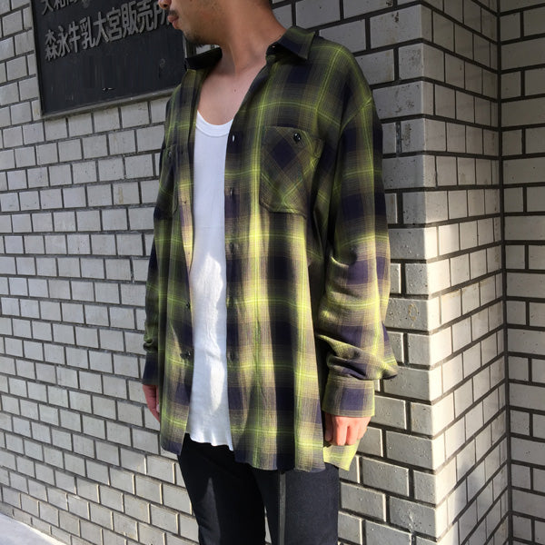 MODAL OMBRE CHECK SHIRT