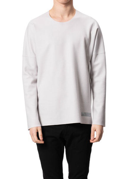 ハードメルトンスムース クルーネックドルマンL/S