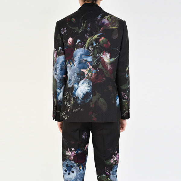 1B JACKET WOOL GABARDINE INKJET (FLOWER)