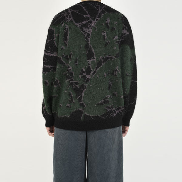 MOHAIR WJQ KNIT PULLOVER (LEAF)