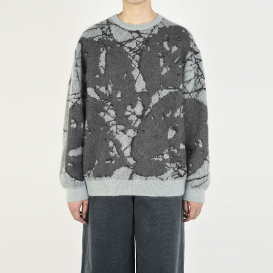  MOHAIR WJQ KNIT PULLOVER (LEAF)  