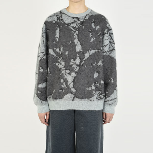 MOHAIR WJQ KNIT PULLOVER (LEAF)