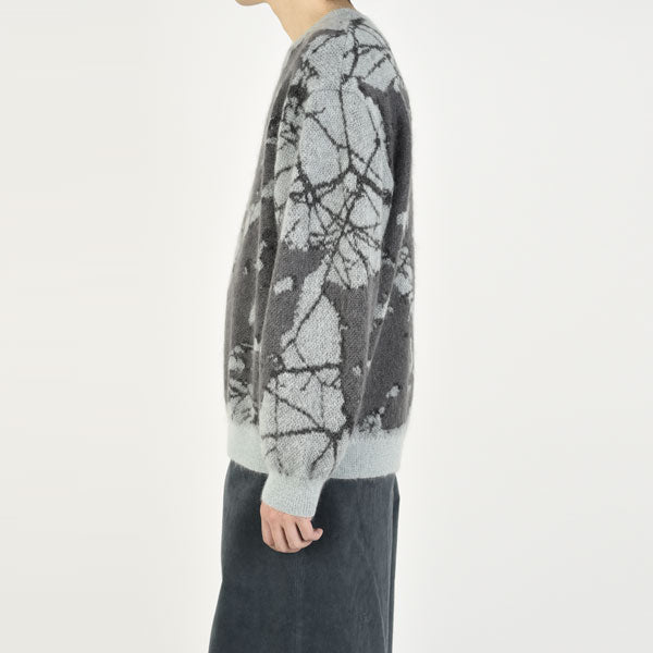 MOHAIR WJQ KNIT PULLOVER (LEAF)