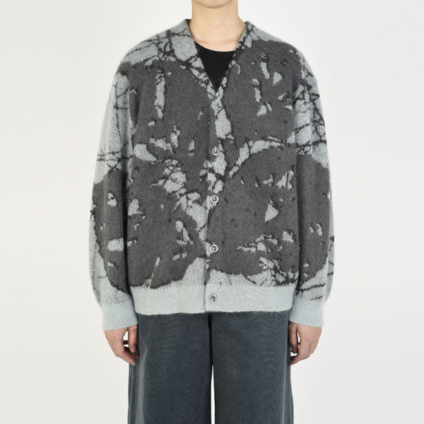 MOHAIR WJQ KNIT CARDIGAN (LEAF)