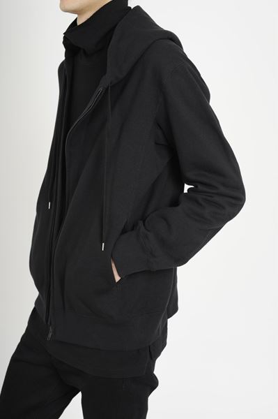  ZIP UP PARKA LOOP BACK CLOTH  