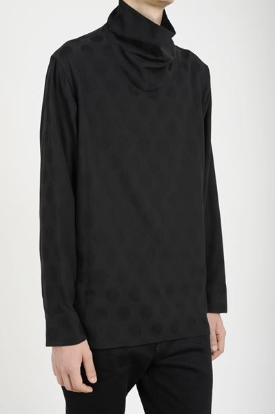 OFF TURTLE NECK MIDDLE SHIRT