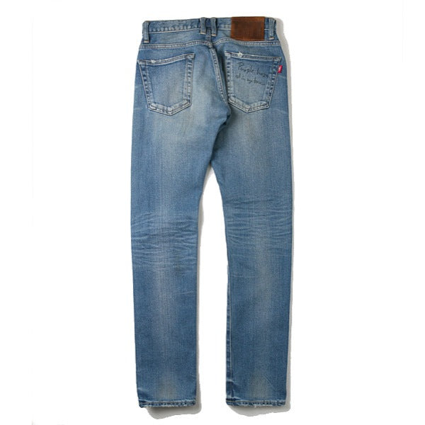 CUSTOMIZED STRETCH DENIM SLIM PANTS