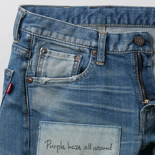 CUSTOMIZED STRETCH DENIM SLIM PANTS