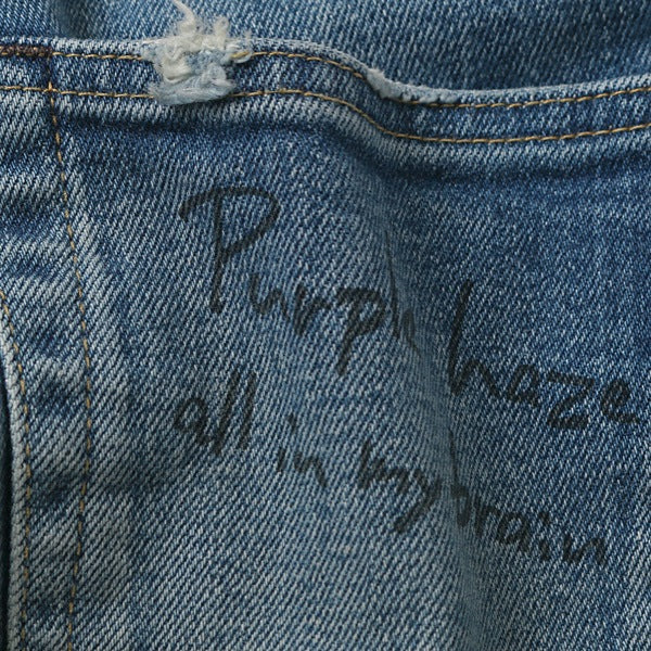 CUSTOMIZED STRETCH DENIM SLIM PANTS