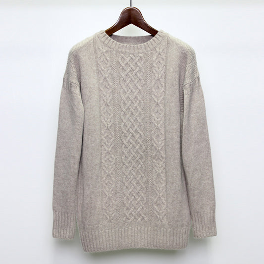  FOUR MIX ケーブル編み クルーネック  