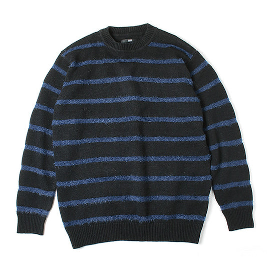  BORDER CREW NECK KNIT  