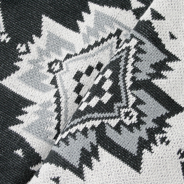 NATIVE JACQUARD KNIT DUFFEL COAT