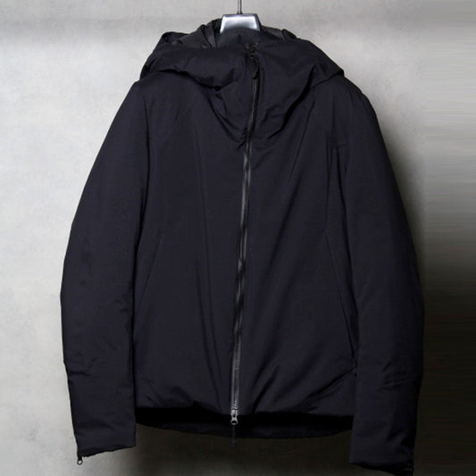  透湿防水3レイヤーナイロンリップ フーデッドダウン  