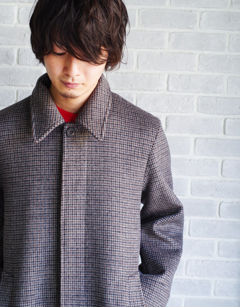 SUPER 100s GUNCLUB CHECK ステンカラーコート