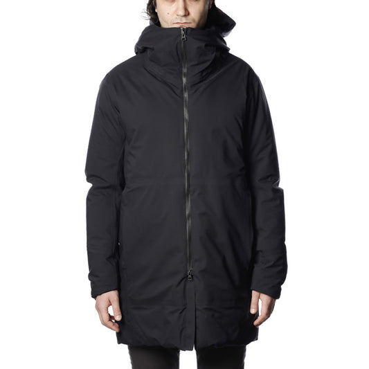  透湿防水3レイヤーNyリップ フーデッドダウンコート  