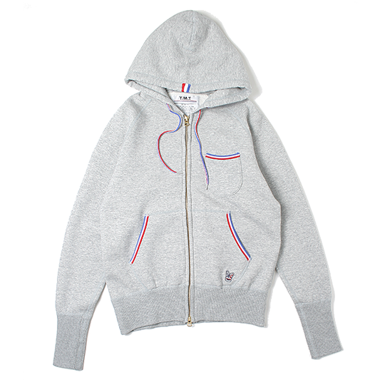  RAISED BACK FRENCH TERRY LONESTAR COLOR ZIP PARKA  