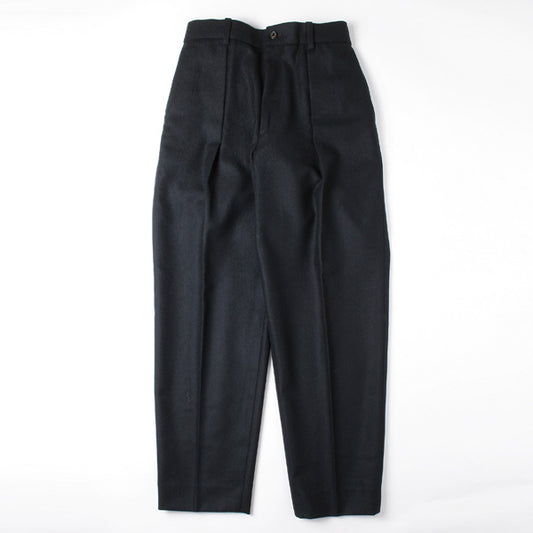  1TUCK PEGTOP ORGANIC WOOL WORSTED JAPAN FLANNEL  