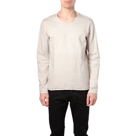  コットンスウェード度詰天竺 クルーネックL/S  