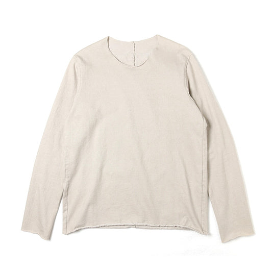  コットンスウェード度詰天竺 クルーネックL/S  