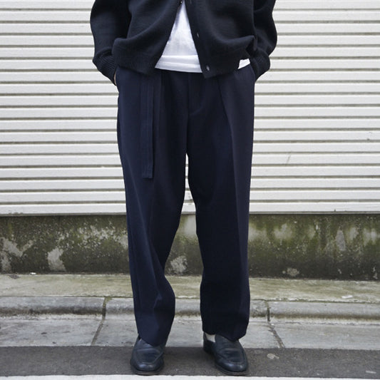  CLASSIC TROUSER ORGANIC WOOL WORSTED JAPAN FLANNEL  