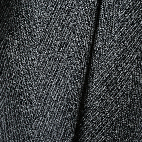1TUCK PEGTOP BIG HERRINGBONE TWEED