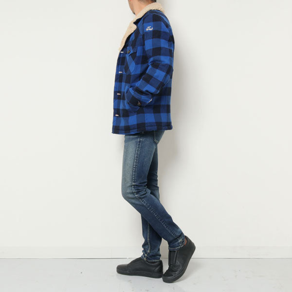 COTTON WOOL BUFFALO CHECK BOA RANCH COAT