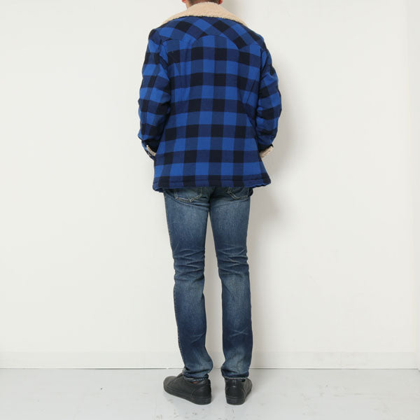 COTTON WOOL BUFFALO CHECK BOA RANCH COAT