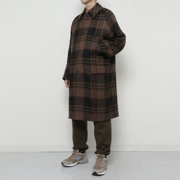 RAGLAN MAC COAT NATURAL COLOR ALPACA STOLE CLOTH