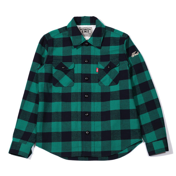 COTTON WOOL BUFFALO CHECK SHIRTS