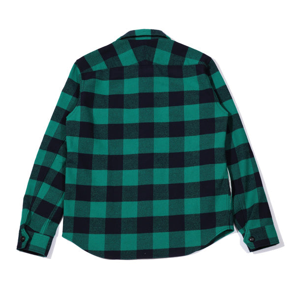COTTON WOOL BUFFALO CHECK SHIRTS