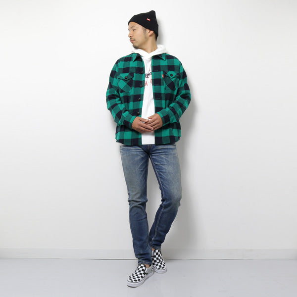 COTTON WOOL BUFFALO CHECK SHIRTS