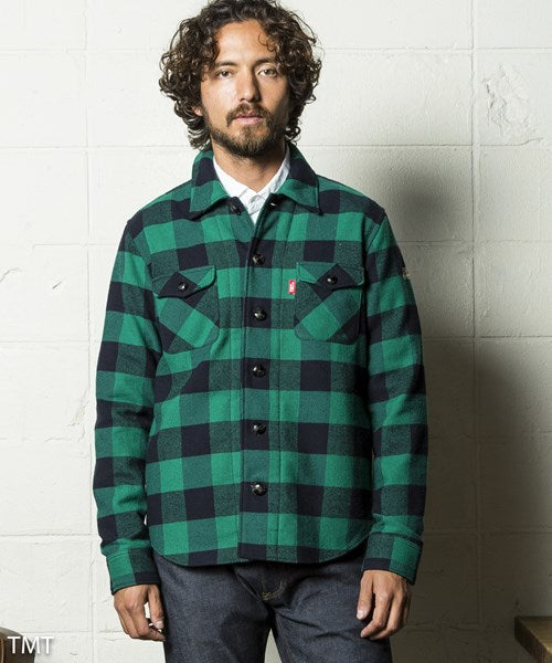 COTTON WOOL BUFFALO CHECK SHIRTS