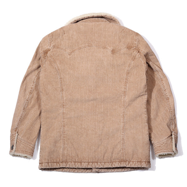 SULFIDE DYED SLUB CORDUROY BOA RANCH COAT