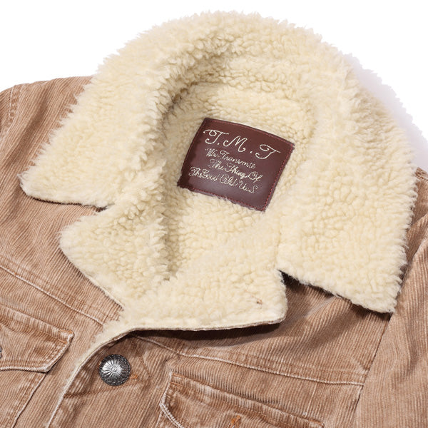 SULFIDE DYED SLUB CORDUROY BOA RANCH COAT