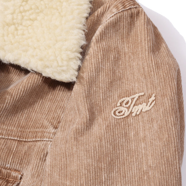 SULFIDE DYED SLUB CORDUROY BOA RANCH COAT