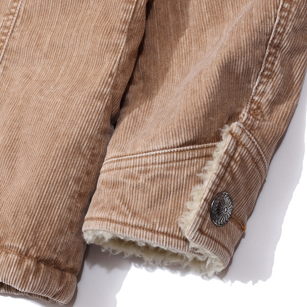 SULFIDE DYED SLUB CORDUROY BOA RANCH COAT