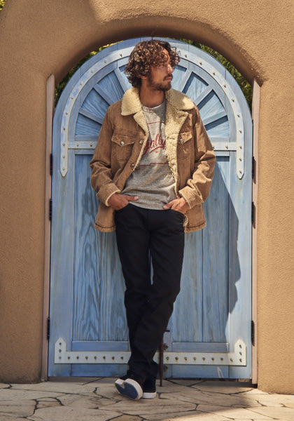 SULFIDE DYED SLUB CORDUROY BOA RANCH COAT